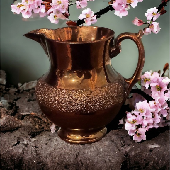 Copper Luster Pitcher - Picture 1 of 12